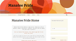 Desktop Screenshot of manateepride.com