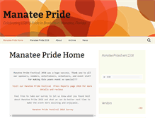 Tablet Screenshot of manateepride.com